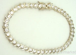 Pulsera de plata de ley 925 diseño clásico - Imagen 1 de 3