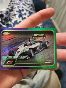 Charlie Wurz 2024 Topps Chrome Purple Green Refractor Formula 1 F3 #130 - Bild 1 von 5