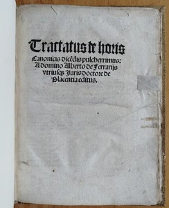 Albertus de Ferrariis Tractatus de horis Nürnberg - 1507 - Picture 1 of 8
