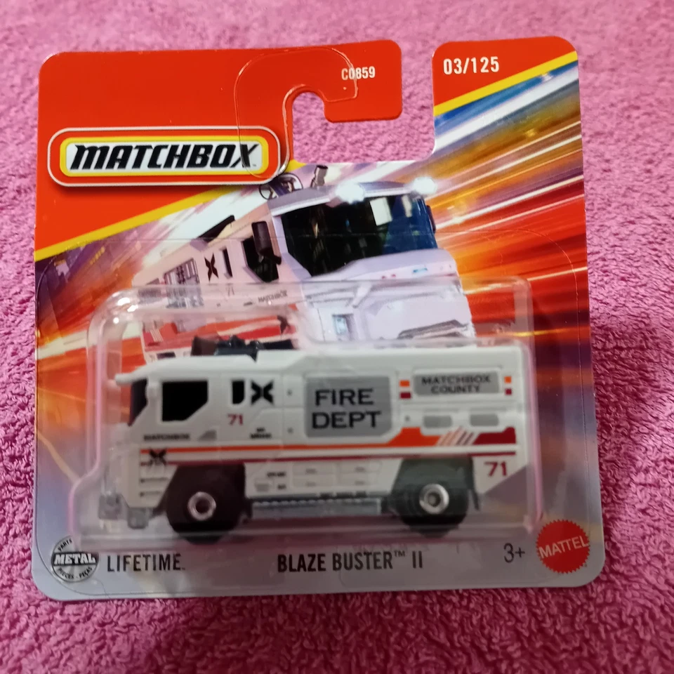 Matchbox 1-125 Series - #03/125 Blaze Buster II - White - Image 1 of 1