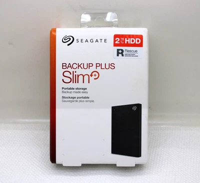 SEAGATE 2TB BACKUP PLUS SLIM HDD STHN2000400 / NEW, FREE SHIPP. - Image 1 of 4