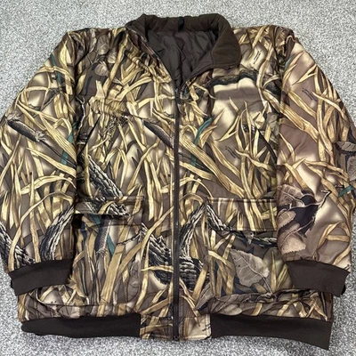Chaqueta Reversible LL Bean Camuflaje Humedal Sawgrass XL Peso Pesado Foto 1 de 4