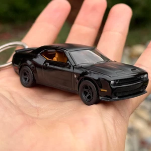 2021 Dodge Challenger SRT Super Stock Black Keychain Keyring Accessory Mini Car - Bild 1 von 7