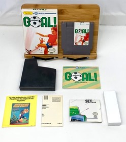 1989 Nintendo NES Game - Goal! w/ Box Sleeve Manual Poster Insert Foam