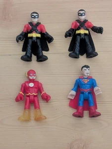 Menge 4 Imaginext DC Superhelden Freunde Flash Red Robin Superman EUC  - Bild 1 von 7