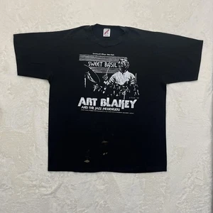 Camisa DE COLECCIÓN Sweet Basil Art Blakey Para Hombres XL Negra Jazz Messengers NYC Camiseta Años 80 - Imagen 1 de 17