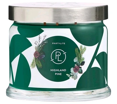 PartyLite HIGHLAND PINE🌲3 Docht Duftwachsglas G732127 OVP Hochland Pinie☀️🎄 - Bild 1 von 2