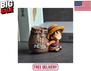 One Piece Luffy Anime Stifthalter, niedliche große Kapazität Schreibtisch Dekoration & Geschenk - Bild 1 von 3