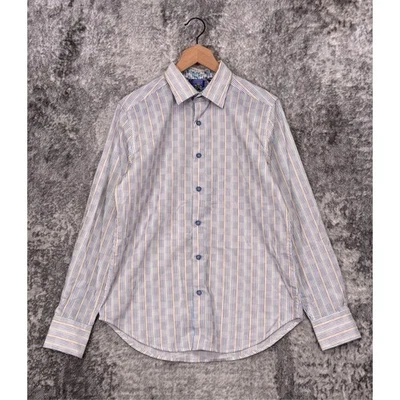 Robert Graham Shirt Small Mens Classic Fit Embroidered Button - Image 1 of 4