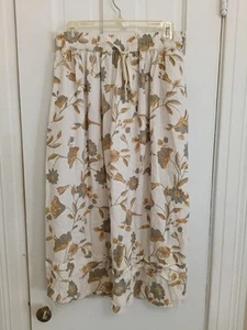 Linen Wonderly Midi To Maxi Skirt Size M Elastic Waist A1 - Picture 1 of 6
