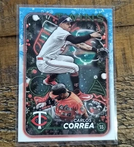 2024 Topps Holiday - Carlos Correa #H63 Free Shipping  - Picture 1 of 2