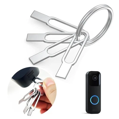ALLICAVER Blink Doorbell Key Replacement Tool, 4-Pack Doorbell Camera Release Pin for B...