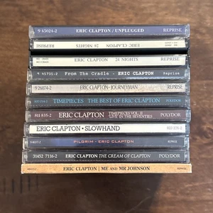 Eric Clapton 10 CD Lot Unplugged/24 Nights/Slowhand/Journeyman/Pilgrim/Best Off - Bild 1 von 19