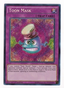 Yugioh Toon Mask DRL2-EN028 Secret Rare 1st Ed Nm - Picture 1 of 2