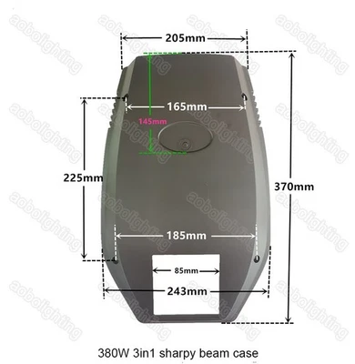 DJ Stage 380W19R Sharpy Beam Spot 3in1 Effect Disco Moving Head Light Case Shell - Image 1 of 4
