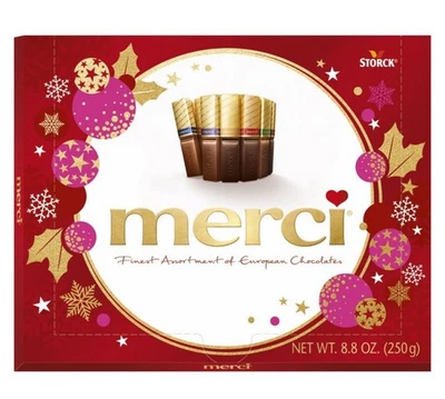 Merci Christmas Holiday Fine European Milk & Dark Chocolate Assortment, 8.8oz - Image 1 of 4