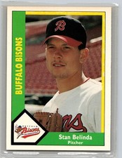 1990 CMC Buffalo Bisons Baseball Card #1 Stan Belinda    Buffalo Bisons