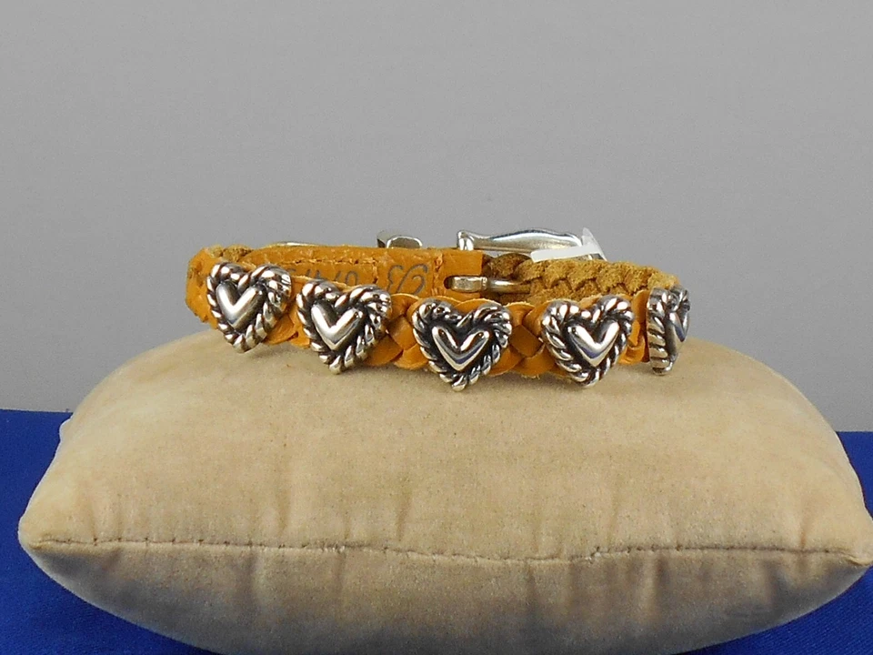 Brighton Roped Heart Braid Bandit Bracelet Lemonade Style 07475G