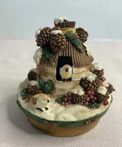 Our America Candle Topper Winter Decor Birdhouse Birds Goldfinch Yankee Candle - Imagen 1 de 6