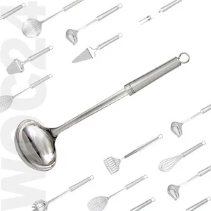 Suppenkelle Schöpflöffel Suppenlöffel Schöpfkelle aus Edelstahl mit Öse - Bild 1 von 2