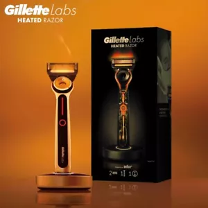 Gillette Labs rasoio riscaldato da barba con supporto + 2 lame + caricatore nuovo - Foto 1 di 8