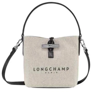 LONGCHAMP Essential XS Crossbody Bag Ecru Fabric 2way Bag Outlet Product NoBox - Picture 1 of 11
