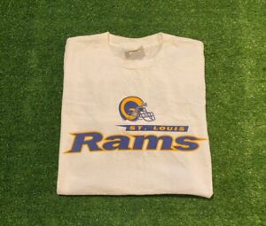 Vintage St. Louis Rams shirt large long sleeve white Kurt Warner Lee Sport adult