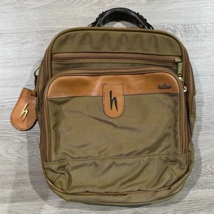 Hartmann Tan Luggage Messenger Crossbody Travel Top Handle - Picture 1 of 8
