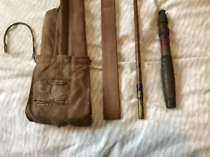 Antique Vintage Farlow & Co Ltd Holdfast Split Cane Bait Casting Spinning Rod - Picture 1 of 23