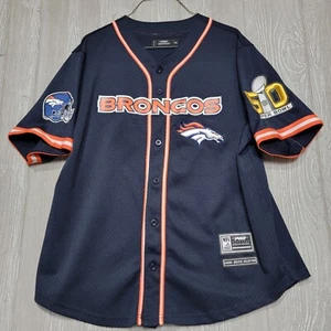 Pro Standard Denver Broncos NFL Baseball Trikot Football 2XL blau Superbowl 50 - Bild 1 von 15