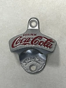 Abridor de botellas vintage Starr "X" marrón Mfg Co Co Coca-Cola montaje en pared Alemania - Imagen 1 de 4
