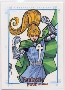 2008 Marvel Fantastic Four Archives Sketch Card Cleveland Valeria Richards