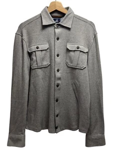 Johnnie-O NEW Men's Size Medium Top Shelf Carl Stretch Flannel Lodge Gray Shirt - Picture 1 of 5