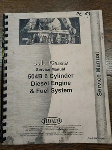 Case 504B Engine & Fuel System Service Repair Manual 6 Cylinder Diesel  - Picture 1 of 3