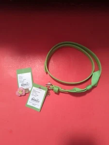 Lilly Pulitzer Bow Tie Belt XS/S Green - Pansy Ring Pink Stretch New (Z1) - Picture 1 of 4