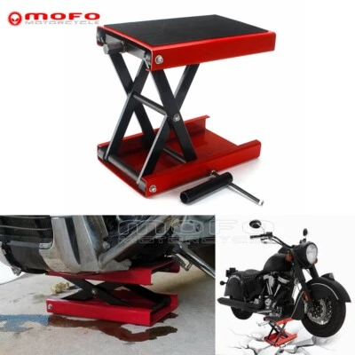 Scissor Repair Jack Crank Lift Stand Universal For Motorcycle Dirt Bike ATV UTV - Image 1 of 4