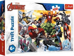Avengers Jigsaw Puzzle 100 Piece Kids Marvel Iron Man Hulk Captain America Thor - Picture 1 of 4