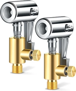 All Metal Lock on Air Chuck Tire Inflator Hose Nozzle Adapter, 8Mm Locking Tire - Picture 1 of 12