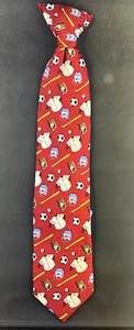 Dockers Red Clip-On Sports Tie New - Picture 1 of 5