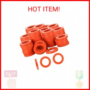 Jeeker 100 PCS Garden Hose Washer, Heavy Duty Rubber Gasket Fit for Standard 3/4 - Picture 1 of 2