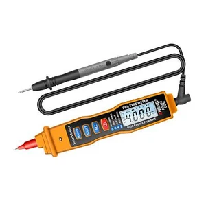 Multimetro Digitale A Penna Tester 4000 Conteggi Tester Di Tensione Arancione - Foto 1 di 5