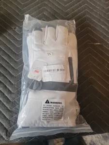 NEU MIT ETIKETT HERREN/DAMEN 3M THINSULATE ISOLIERTE WASSERDICHTE GEFÜTTERTE SKIHANDSCHUHE WEISS, XL. - Bild 1 von 10