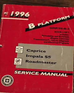 Service Manual - 1996 B-Platform Caprice / Impala SS / Roadmaster - Book 2 of 2 - Picture 1 of 11