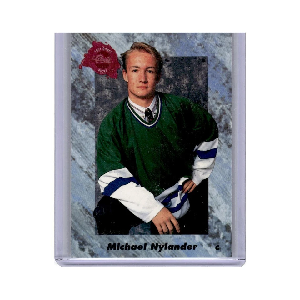 Michael Nylander 1991 Classic Draft Picks #47 Hartford Whalers Hockey Card NM - Image 1 of 3