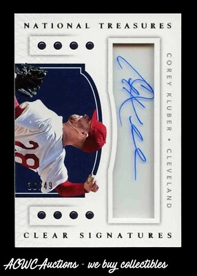 2016 国家宝藏清晰签名 #CS-CY Corey Kluber #d 36/49 — 第 1/2 张图片