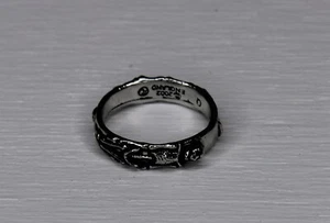 Anillo Banda Restos Talla 9.5 Alquimia Gótico Peltre Inglés - Imagen 1 de 4