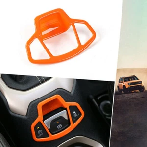 Car Inner Electronic Handbrake Frame Cover Trim-Orange for Jeep Renegade 2015-22 - Picture 1 of 8