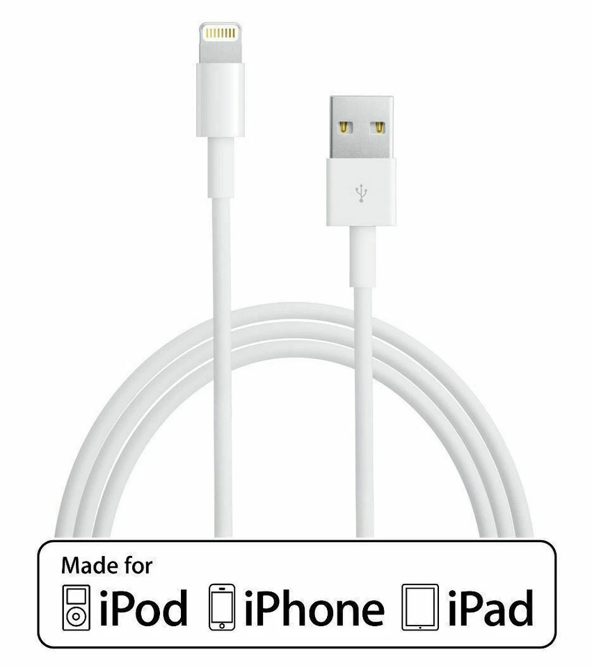 10ft MFI-Certified Sync Charger Cable for Apple iPod Touch iPhone XS Max 8 7 6 5 - Image 1 of 1