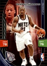 2009-10 Adrenalyn XL New Jersey Nets Basketball Card #250 Bobby Simmons