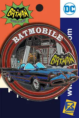 DC Comics Batman 1966 Collection BATMOBILE Licensed FanSets Pin MicroJustice • 25.79$